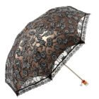 Umbrella Creative Umbrella H3206 Double Fold Sunshade Umbrella Lace Black Glue UV Resistant Sun Umbrella Double Fold Umbrella – black 6