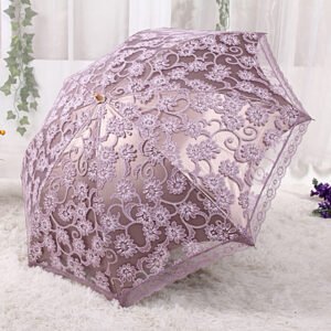 Lace Black Glue UV Resistant Sun Umbrella
