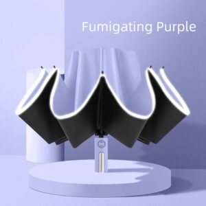 Auto-folding UPF 50+windproof umbrella