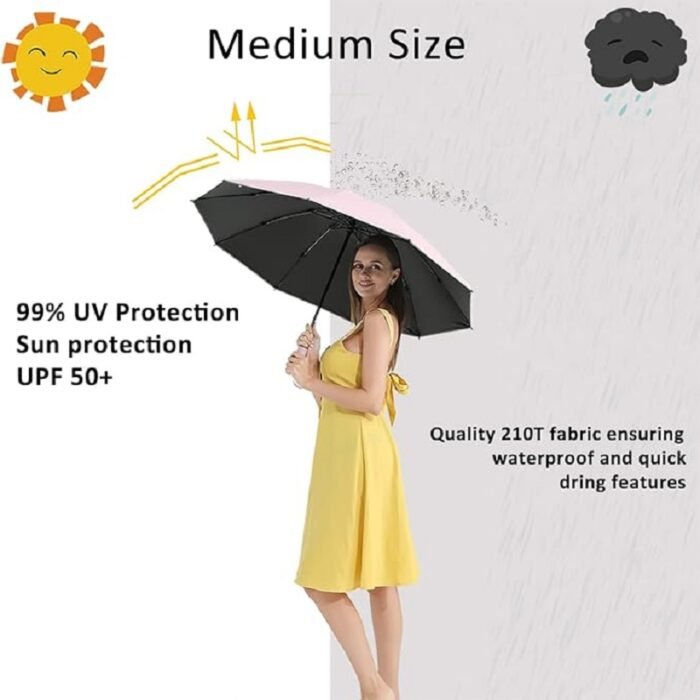 UV resistant automatic folding umbrella suitable for wind,rain and sunlight UPF 50+windproof outdoor travel sunshade umbrella 6