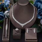 crystal wedding necklace set 1
