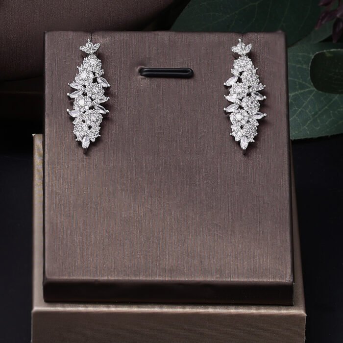 crystal wedding necklace set 3
