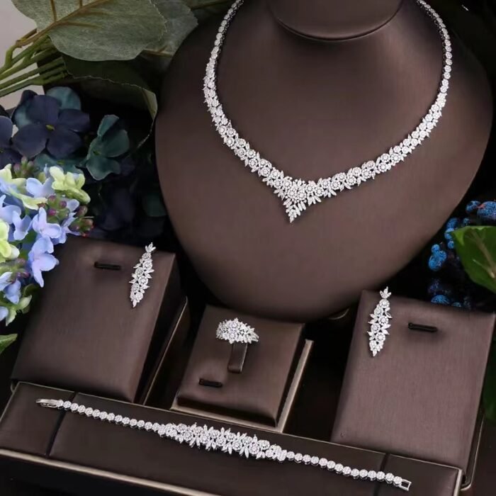 crystal wedding necklace set – Luxury 10