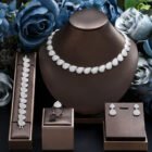 crystal wedding necklace set – white [200003766] 16