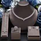 crystal wedding necklace set – white [200005184] 20