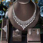 crystal wedding necklace set – white [100013777] 22