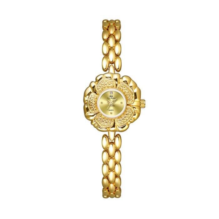 Flower Dial Quartz Wristwatch – Gold 7