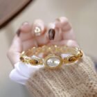 Gold Retro Metal Bracelet Waterproof Watch 6
