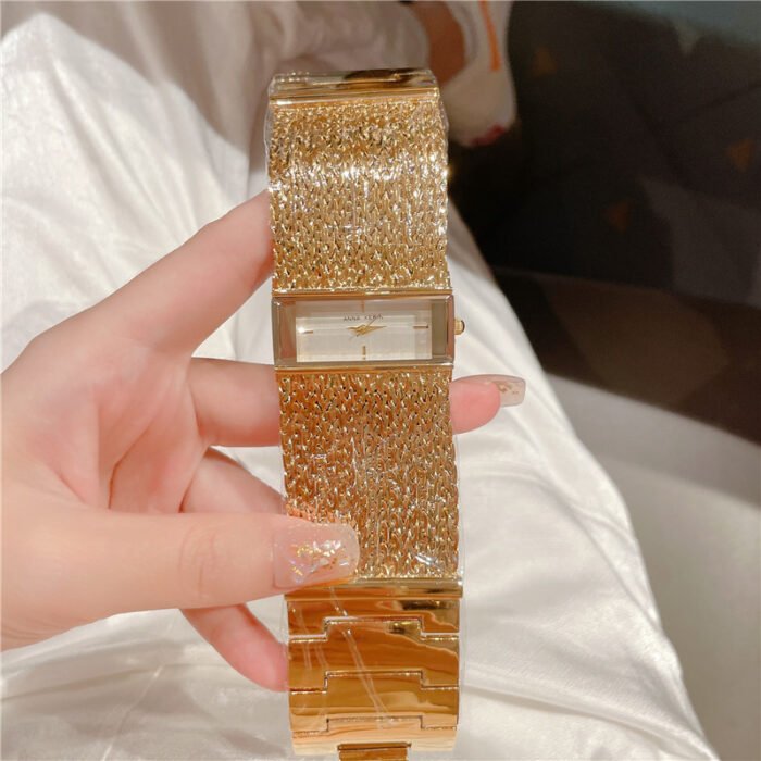 Large Dial Bracelet Water Resistant Watch 4