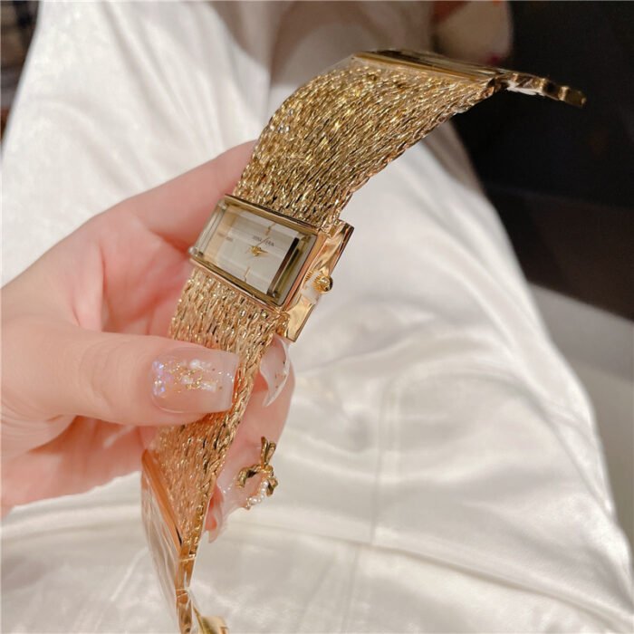 Large Dial Bracelet Water Resistant Watch 5