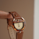 Circular Geometric Hook Wrist Watch 1