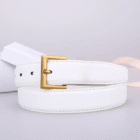 ‌Faux Leather Classic Adjustable Gold Buckle Logo Belt 6