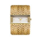 Large Dial Bracelet Water Resistant Watch – Gold 8