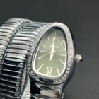 Serpentine Design Diamond Quartz Wristwatch 4
