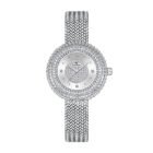Circular Rhinestone Watch – Silver 7