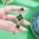 Flower Quartz Gemstone Bracelet Wristwatch 2