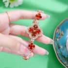 Flower Quartz Gemstone Bracelet Wristwatch 3