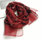 Plaid Wool Silk Scarf 84*190cm 12