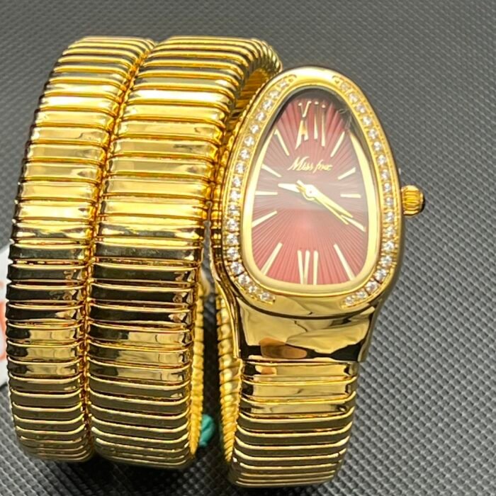 Serpentine Design Diamond Quartz Wristwatch – 2686S-GRe 6
