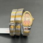 Serpentine Design Diamond Quartz Wristwatch – 2686S-GSRe 7