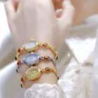 Colorful Jade Bracelet Wristwatch 6