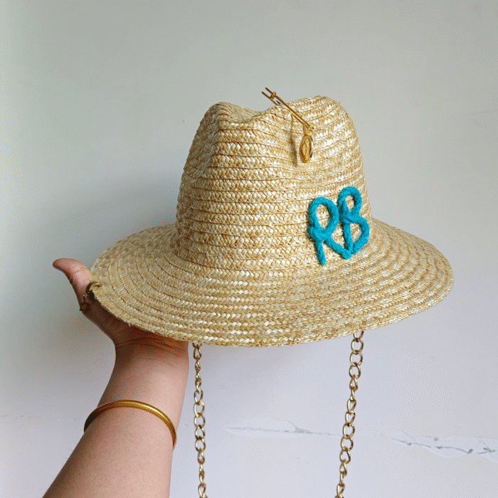 bow ribbon flat top large brim straw hat – 16 14