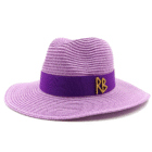 bow ribbon flat top large brim straw hat – 12 19