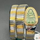Serpentine Design Diamond Quartz Wristwatch – 2686S-GSGr 9