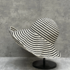 Stripe black and white Bucket Hat 1