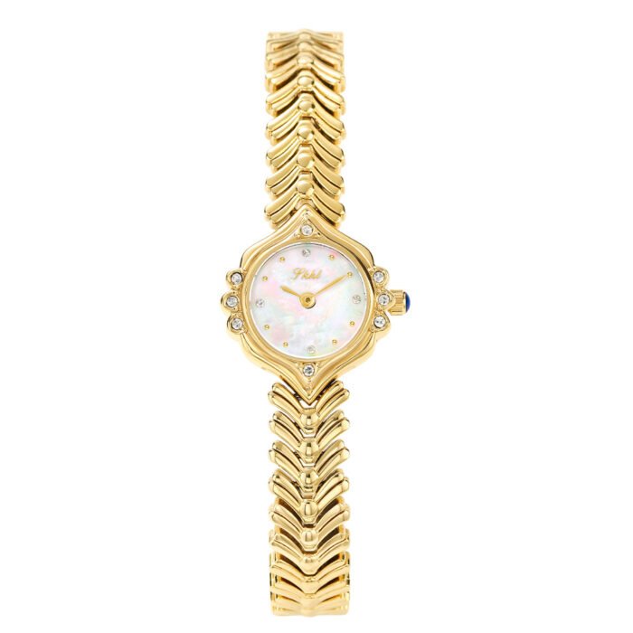 Gold Bracelet Design Waterproof Quartz Watch 5