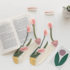 3 Pairs of Women’s Slim Tube Tulip Breathable and Comfortable Socks, Suitable for Casual Wear in Summer 2