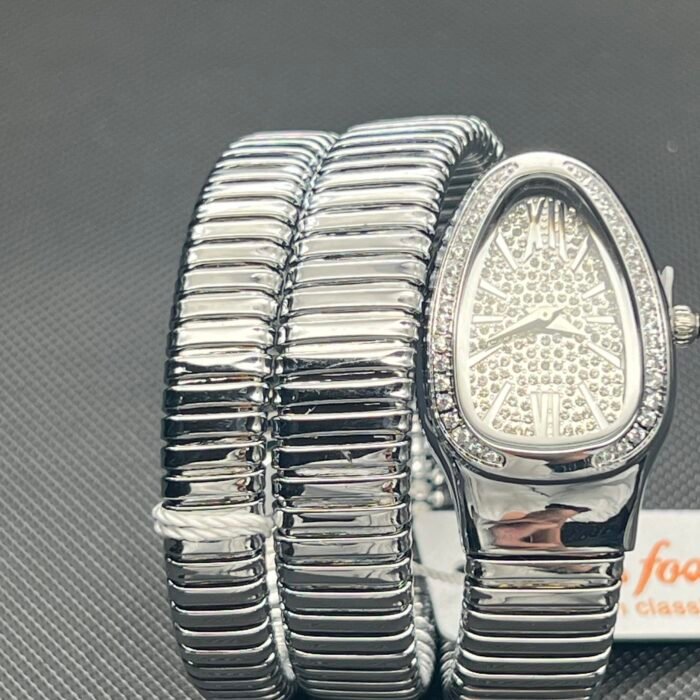 Serpentine Design Diamond Quartz Wristwatch – 2686SA-S 11