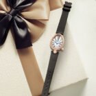 Oval Roman Numbers Quartz Leather Waterproof Watch 5
