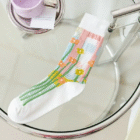 Flower Embroidery Crystal Silk Socks Summer Elastic Long Socks Hollow Out Thin Breathable Mesh Lace Socks Ultra-thin Transparent – 2 2