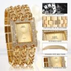 Alloy Gold Strap Watch 5