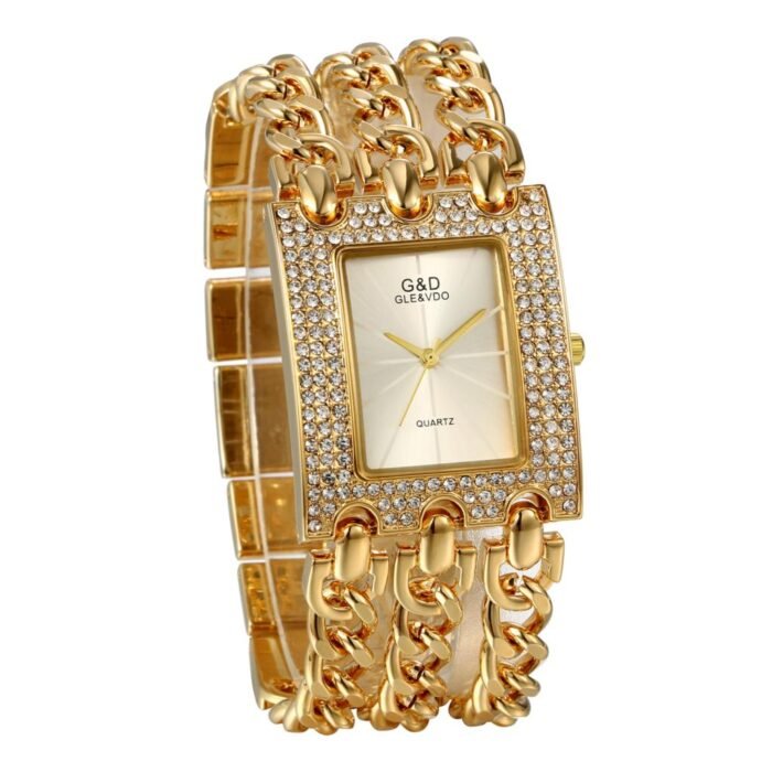Alloy Gold Strap Watch – a50862 9