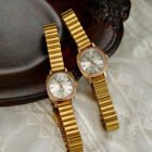 Simple Gold Stainless Steel Watch 2