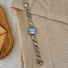 Simple Gold Stainless Steel Watch – Blue 9