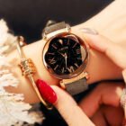 Soft Leather Straps Flower Circular Dial Wrist Watch – grey 10