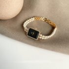 Pearl Chain Square Retro Watch 1