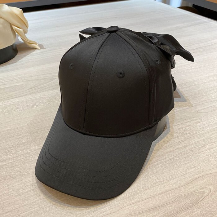 Spring and Summer Ladies Baseball Cap Fashion Big Bow Personality Sun Hat Autumn Travel Wild Casual Outdoor Street Peaked Caps 4