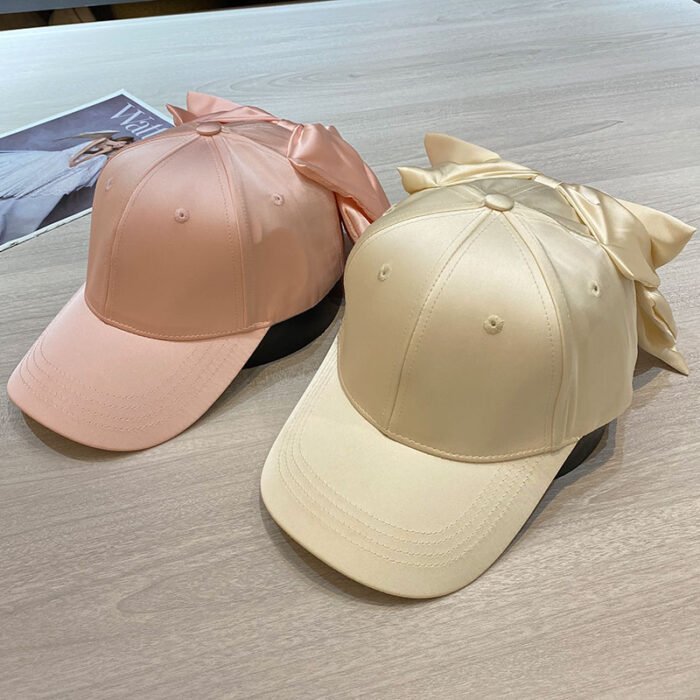 Spring and Summer Ladies Baseball Cap Fashion Big Bow Personality Sun Hat Autumn Travel Wild Casual Outdoor Street Peaked Caps 6