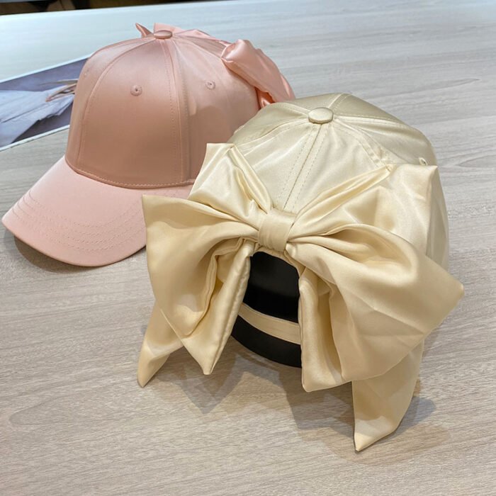 Spring and Summer Ladies Baseball Cap Fashion Big Bow Personality Sun Hat Autumn Travel Wild Casual Outdoor Street Peaked Caps 7