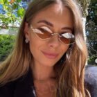 Small Polygonal Metal Half Frame Sunglasses 2
