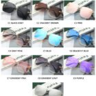 Oversize Rimless Square Bee Sunglasses 5