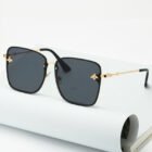 Oversize Rimless Square Bee Sunglasses – C1 7