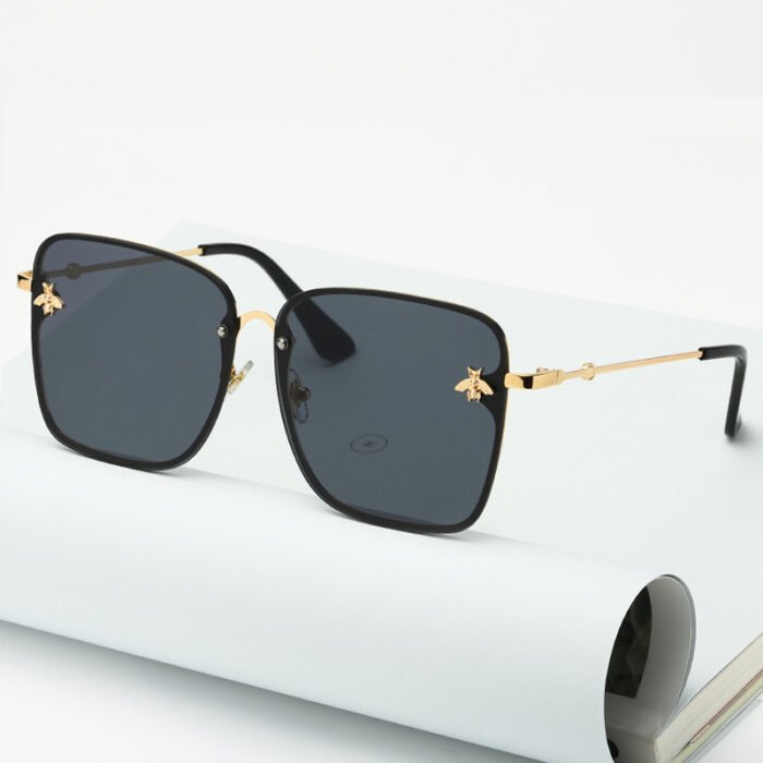 Oversize Rimless Square Bee Sunglasses – C1 7