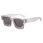 Thick Rectangular Retro Tinted UV400 Sunglasses – Grey Grey 15