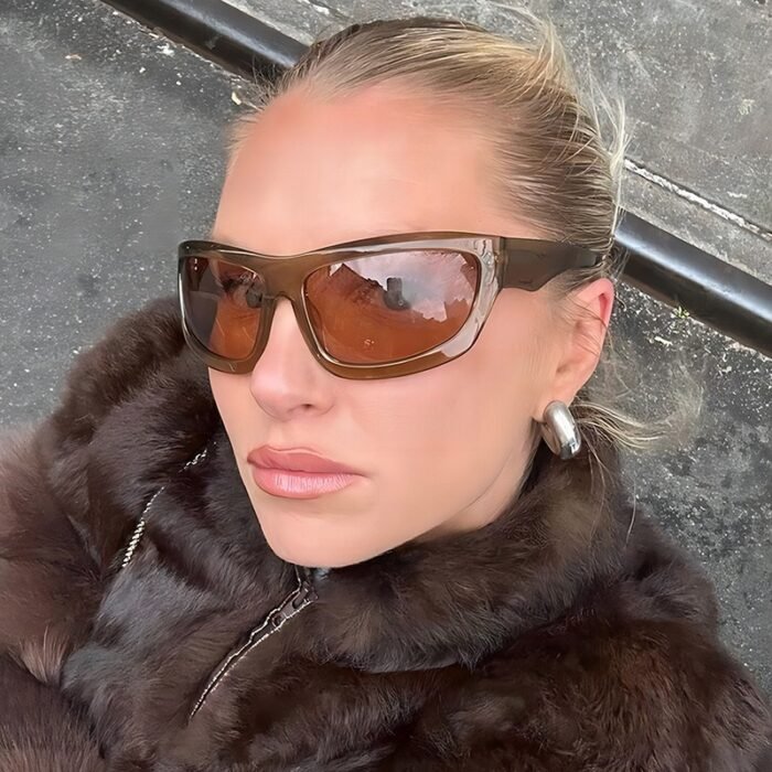 Wrap Around Tined Thick SunGlasses 2