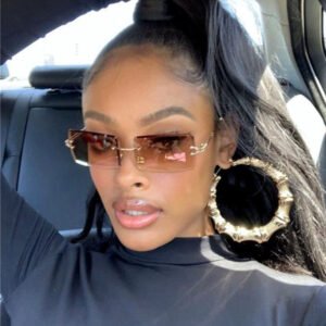 Rimless Gradient Sunglasses